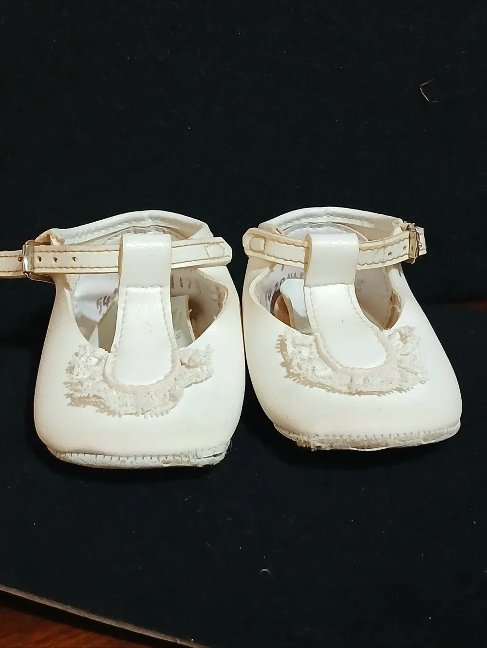 Vintage White T-Strap Dress Shoes for Toddlers